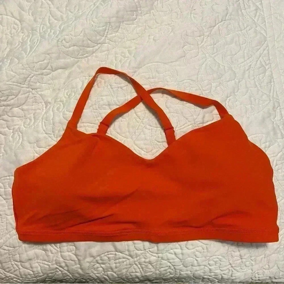 Athleta Orange Sport Bra - Picture 1 of 5